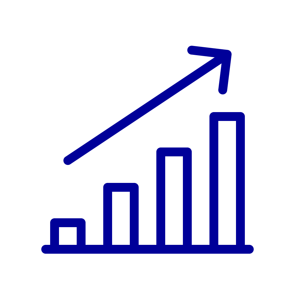 Line drawing of a graph or chart