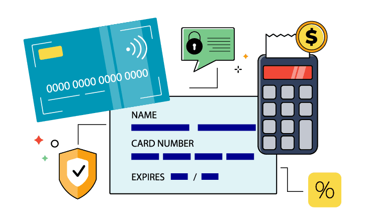 Illustration of a credit card